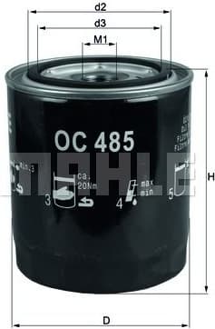 Filter oil OC485 - image 2