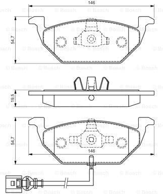 Brake Pad Set, disc brake 0986494524 - image 7
