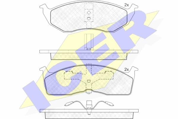 Brake pads front 181436 - image 2