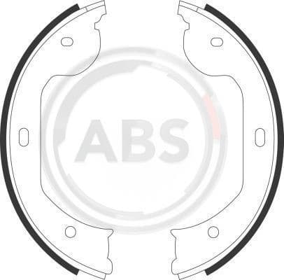 Brake Shoe Set, parking brake 9109