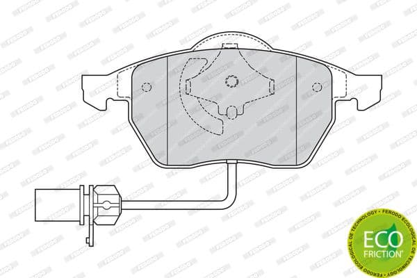 Brake pads front, Top Quality FDB1323 - image 2