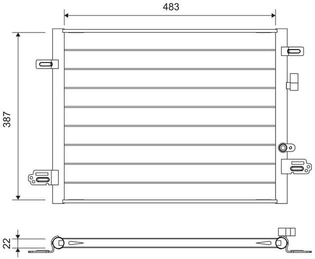 Condenser, air conditioning 822754