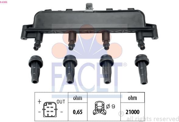 Ignition Coil OE Equivalent 9.6305