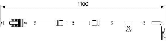 Warning Contact, brake pad wear 1987474942 - image 6