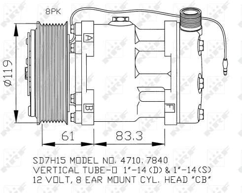 Compressor, air conditioning EASY FIT 32132 - image 5