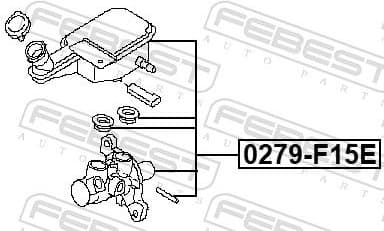 Brake Master Cylinder 0279-F15E - image 2