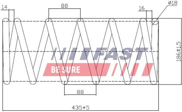 Suspension Set, springs FT12249K