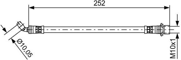 Brake Hose 1 987 481 662 - image 2