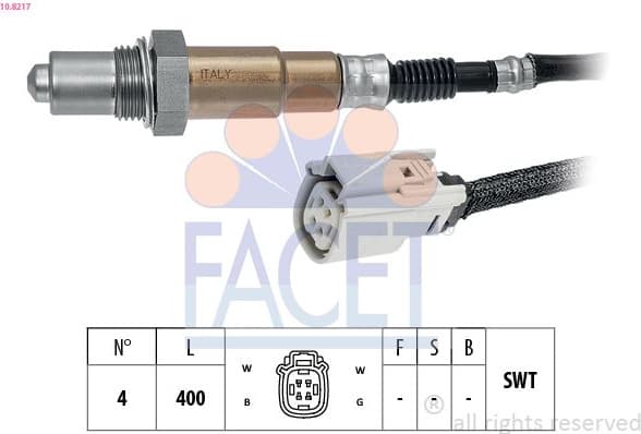 Oxygen Sensor Made in Italy - OE Equivalent 10.8217