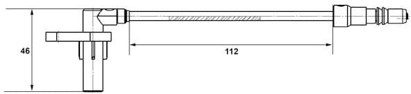 Sensor, wheel speed 0265007439 - image 10