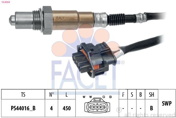 Oxygen Sensor Made in Italy - OE Equivalent 10.8384