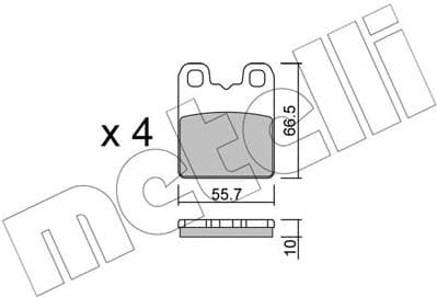 Brake Pad Set, disc brake 22-1326-0