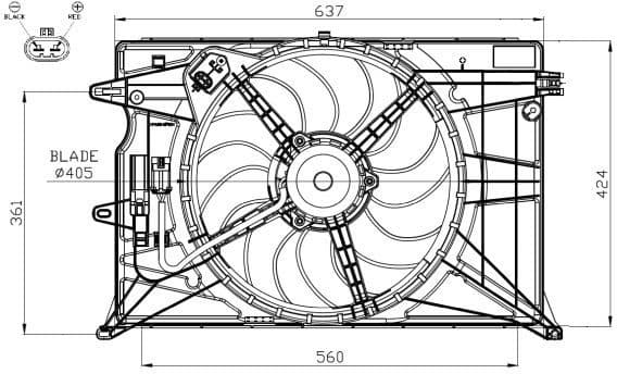 Fan, engine cooling 47948