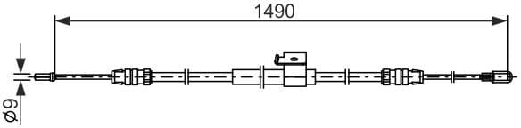 Cable Pull, parking brake 1 987 482 832 - image 2