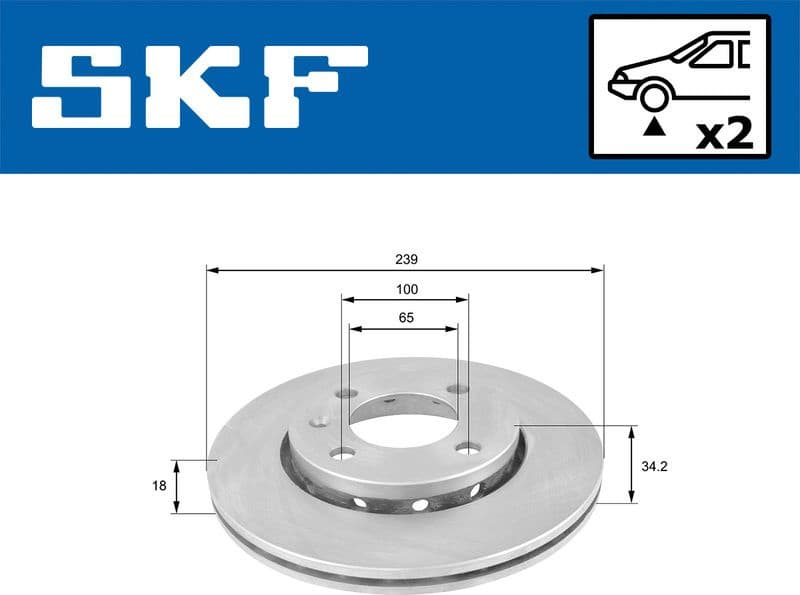 Brake Disc VKBD80331V2 - image 2