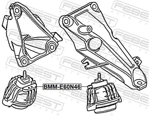 Mounting, engine BMM-E60N46 - image 2