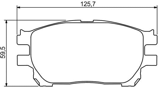 Brake Pad Set, disc brake 0986494212 - image 3