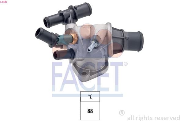 Thermostat, coolant Made in Italy - OE Equivalent 7.8585