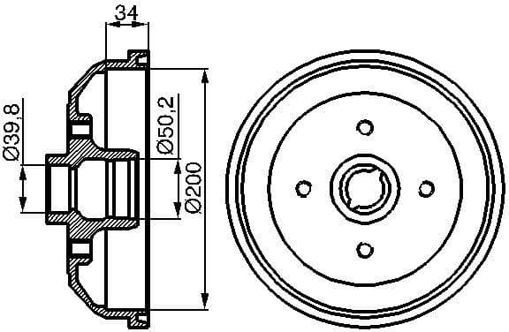 Brake Drum 0986477040 - image 2