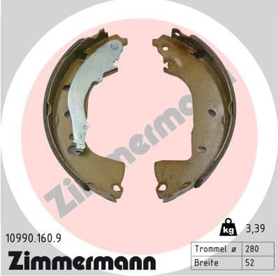 Brake Shoe Set 10990.160.9