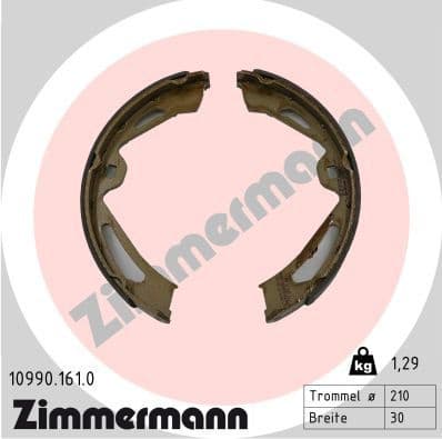 Brake Shoe Set, parking brake 10990.161.0