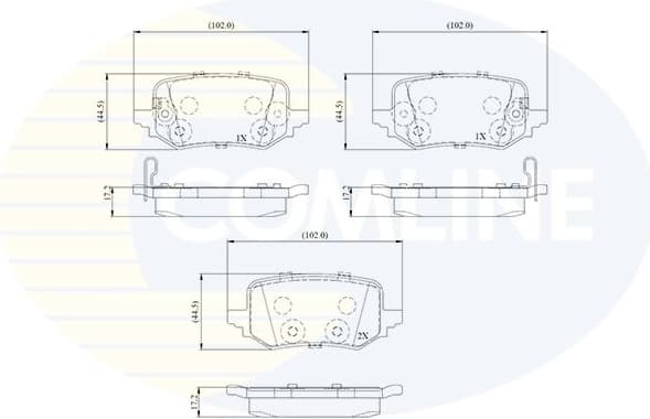 Brake Pad Set, disc brake CBP33791