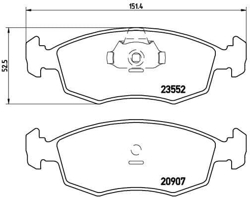 Brake Pad Set, disc brake PRIME LINE P23079