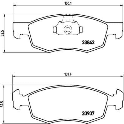 Brake Pad Set, disc brake PRIME LINE P23118