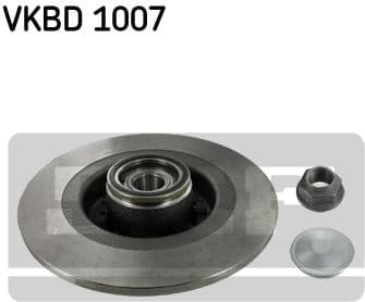 Brake disc with bearing, Top Quality VKBD1007 - image 2