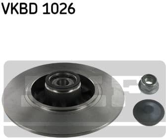 Brake disc with bearing, Top Quality VKBD1026
