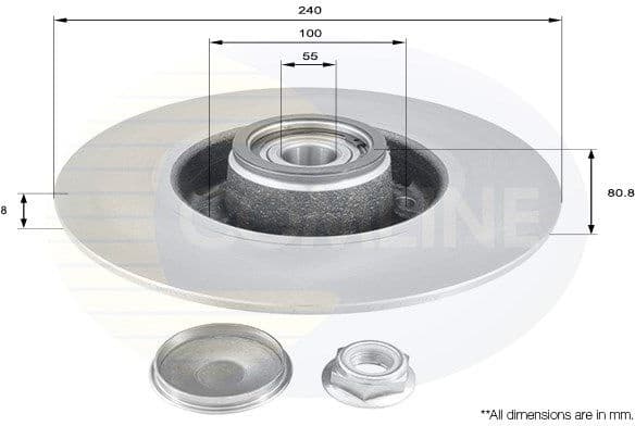 Brake disc with bearing ADC3010 - image 2