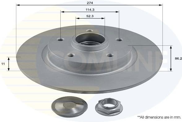 Brake disc with bearing ADC3013