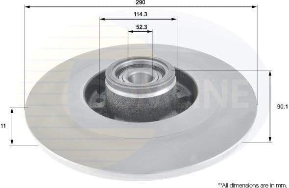 Brake disc with bearing ADC3014