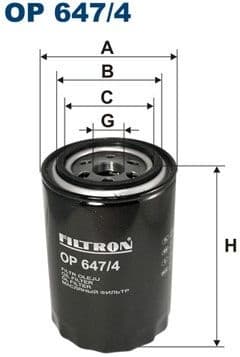 Filter, operating hydraulics OP647/4