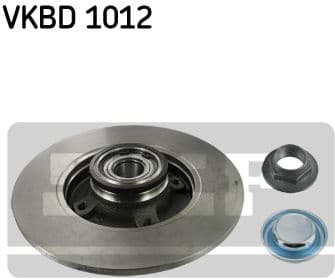 Brake disc with bearing, Top Quality VKBD1012 - image 2