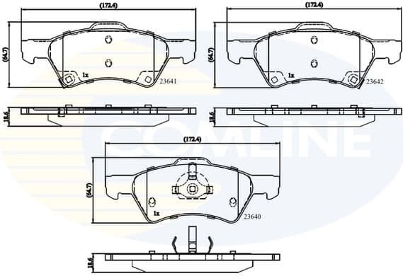 Brake pads front CBP31163