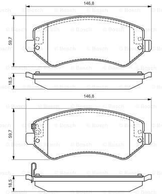 Brake Pad Set, disc brake 0986494357 - image 7