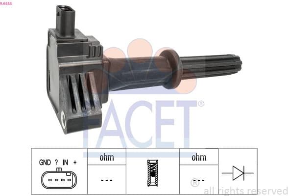 Ignition Coil OE Equivalent 9.6544