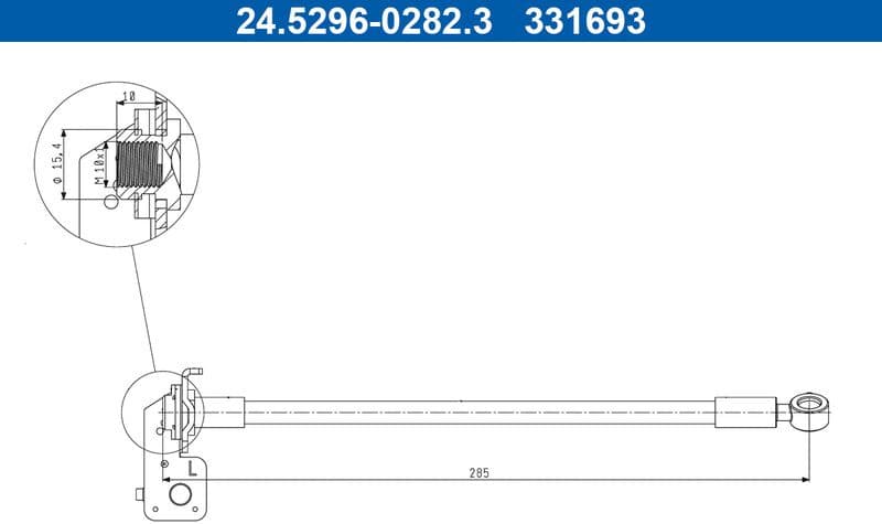 Brake Hose 24.5296-0282.3