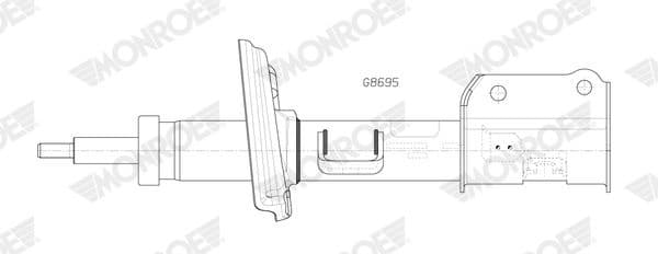 Shock Absorber MONROE ORIGINAL (Gas Technology) G8695