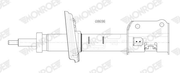 Shock Absorber MONROE ORIGINAL (Gas Technology) G8696