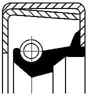 Shaft Seal, automatic transmission 01034091B - image 2