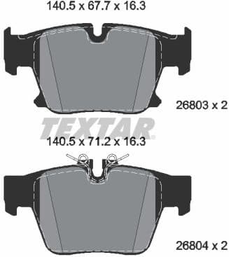 Brake Pad Set, disc brake Q+ 2680301