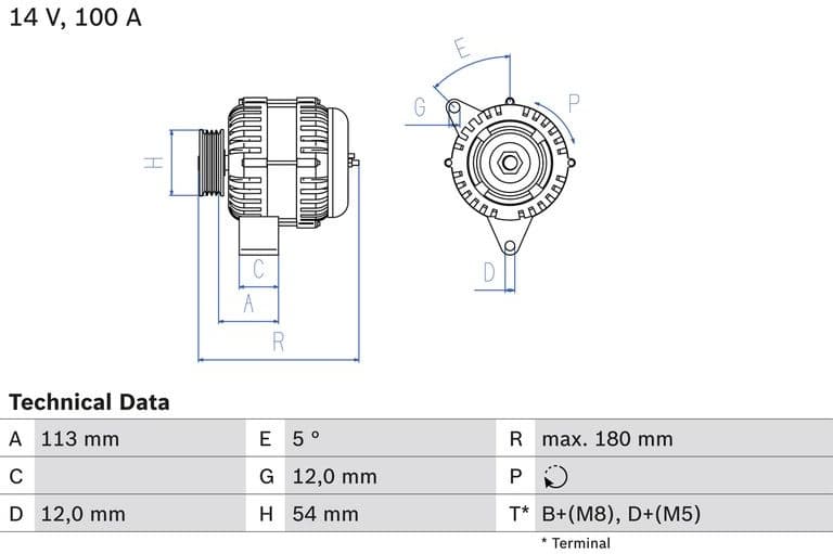 Alternator 0986083210 - image 2