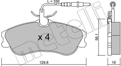 Brake Pad Set, disc brake 22-0217-0