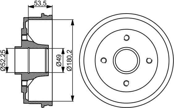 Brake Drum 0986477061 - image 2