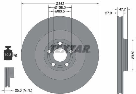 Brake Disc PRO+ 92350805