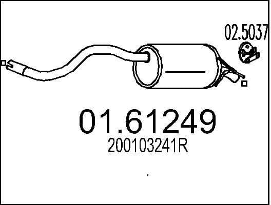 Rear Muffler 01.61249