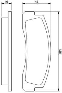 Brake Pad Set, disc brake 0986466601 - image 12