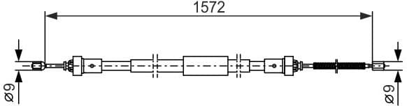 Cable Pull, parking brake 1 987 482 384 - image 2